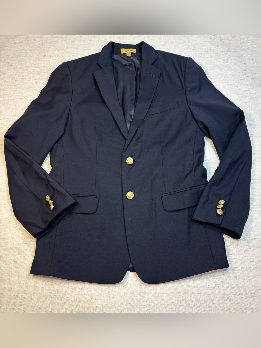 Class Club boy size 14 navy blue wool blend suit jacket blazer sport coat